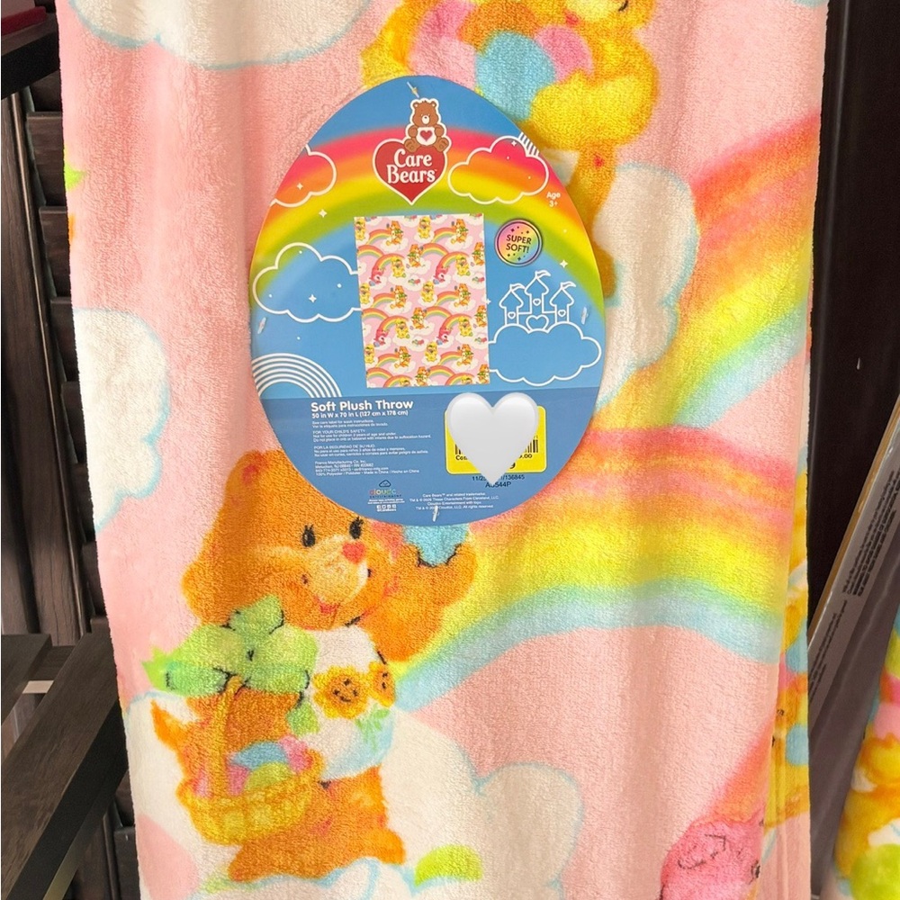 Care Bears Rainbow Easter Blanket Throw Blanket